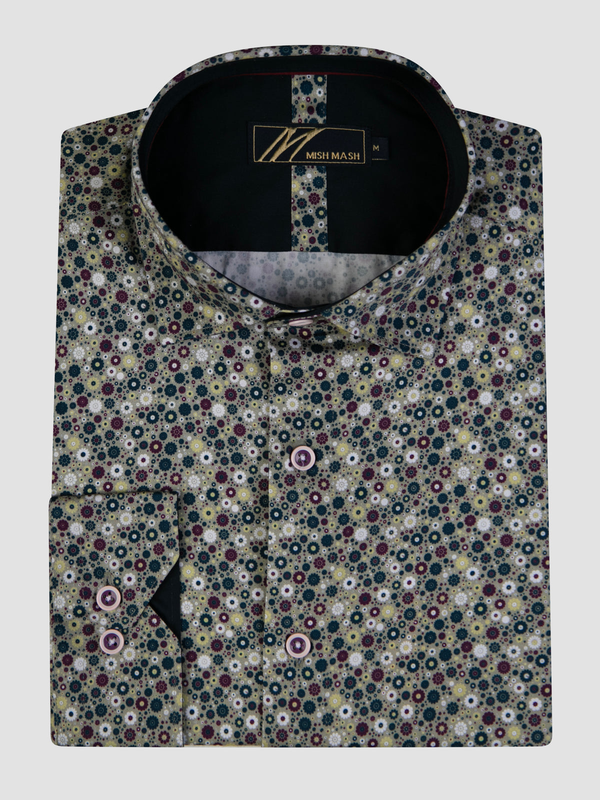 Nickel Sage & multi L/S Shirt