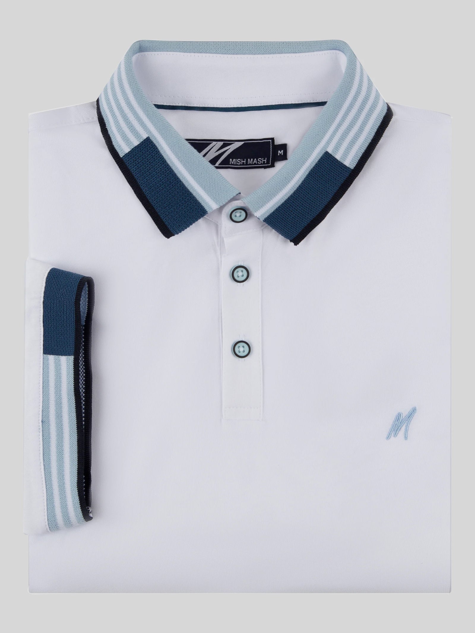 Regular Fit Oslo White Cotton Jersey Polo