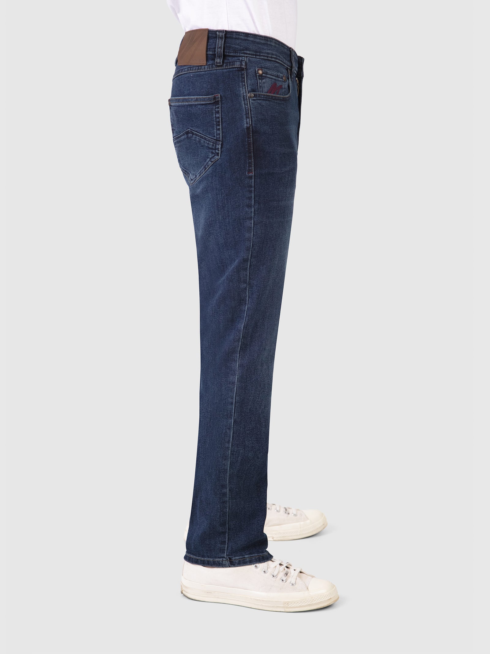 Bootcut (Flare) Fit Mid Stretch Outlander Blue Black Denim Jeans