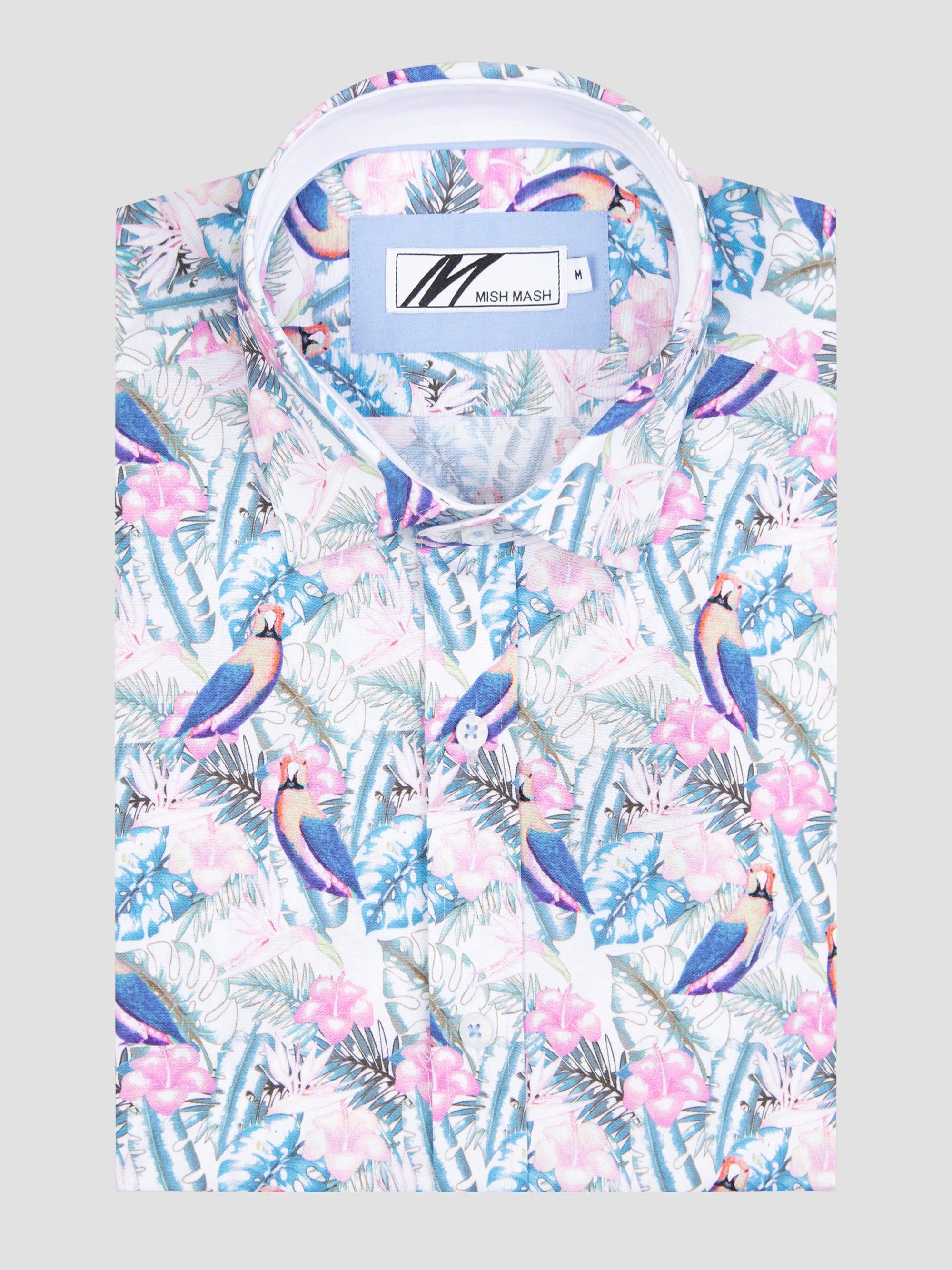 Parrot White & Multi S/S Shirt