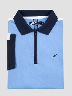 2961 Pier Sky & White Polo