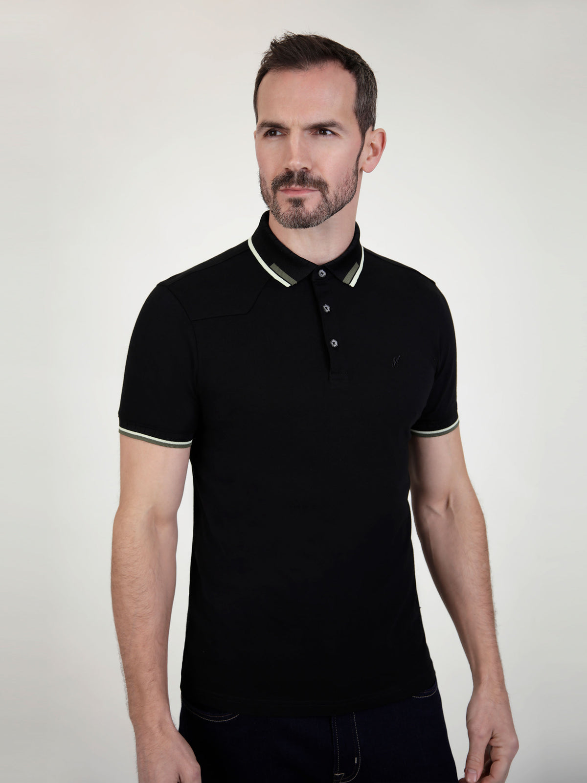 Pike Black S/S Polo