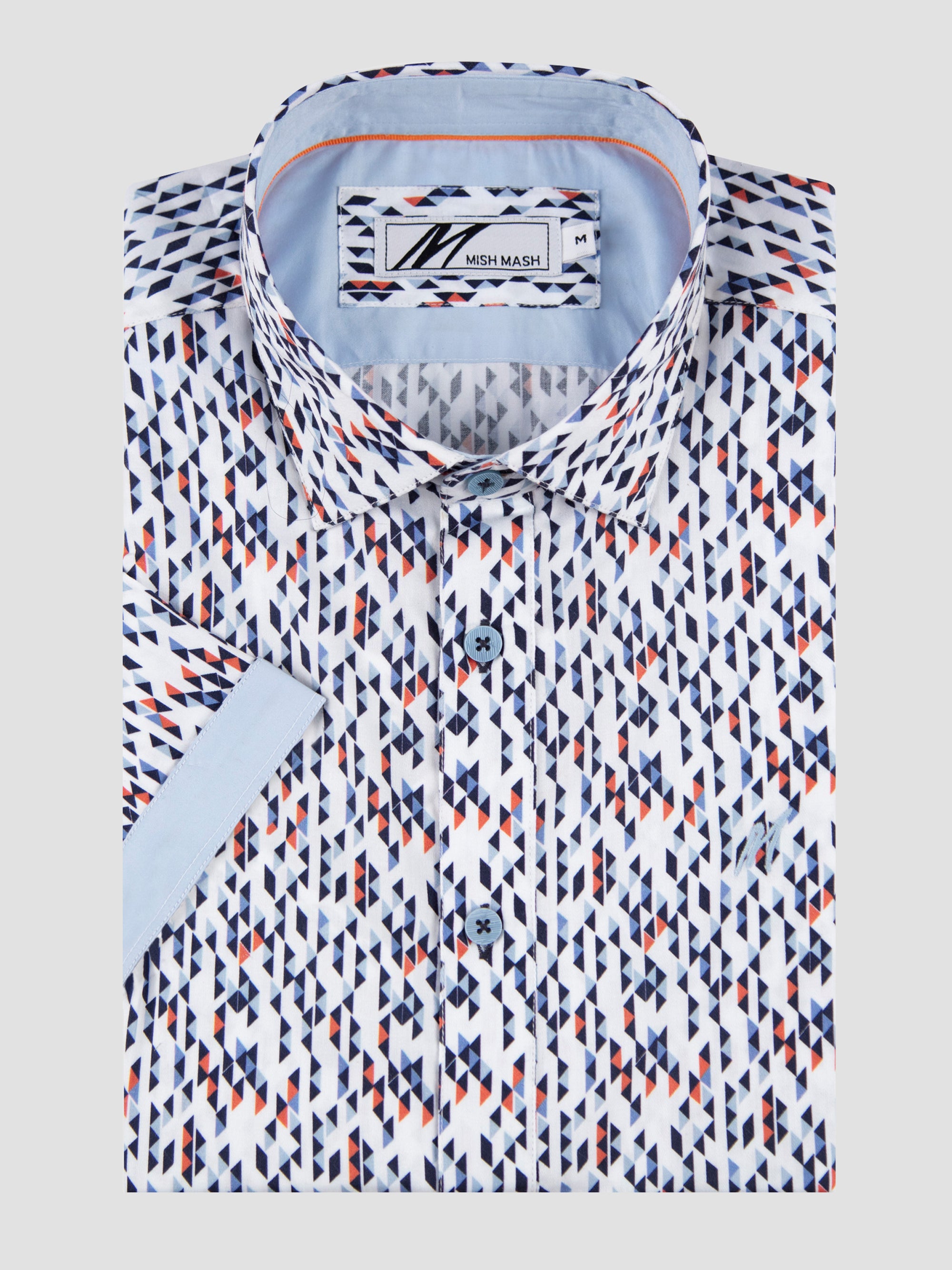 Pool White & Sky Blue S/S Shirt