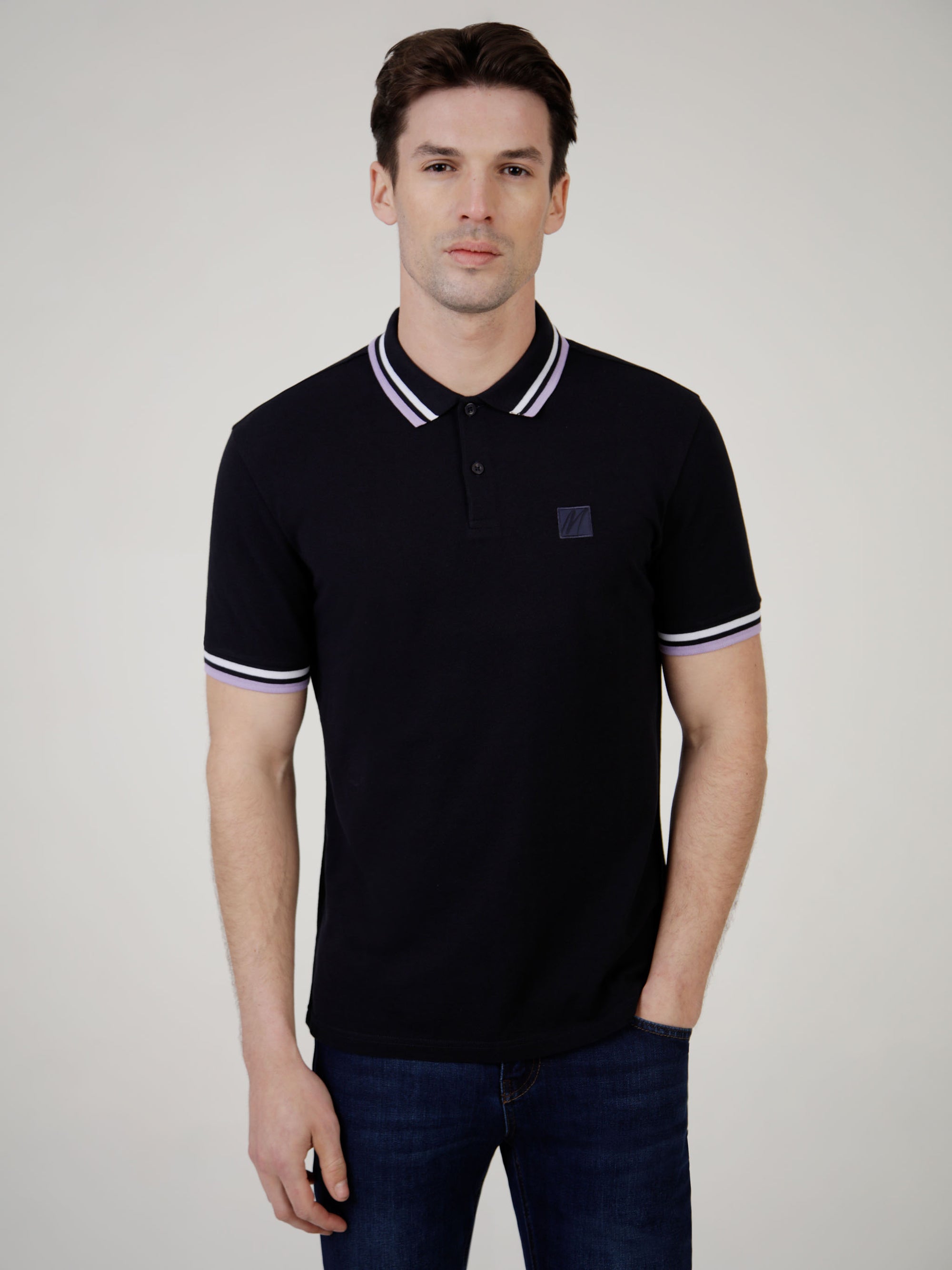 Regular Fit Raptor Navy Classic Pique Polo