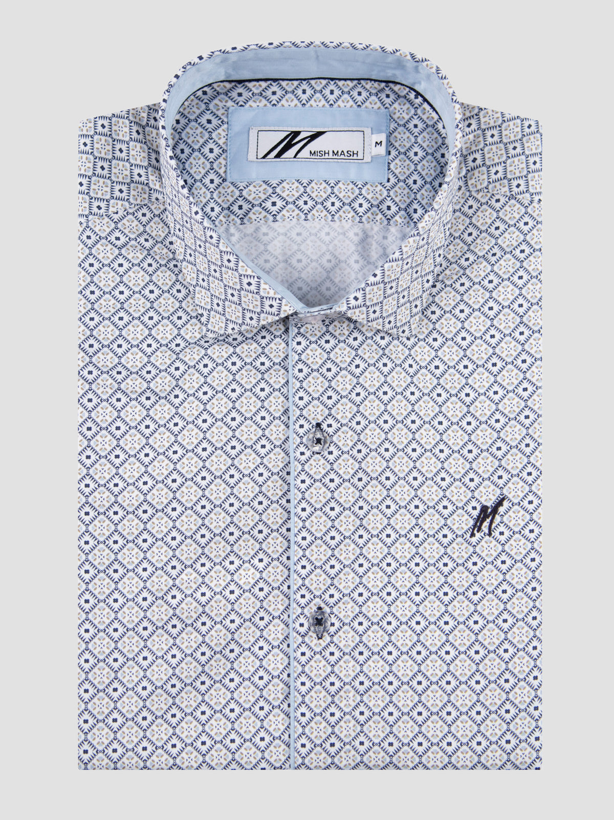 Resort White & Navy S/S Shirt