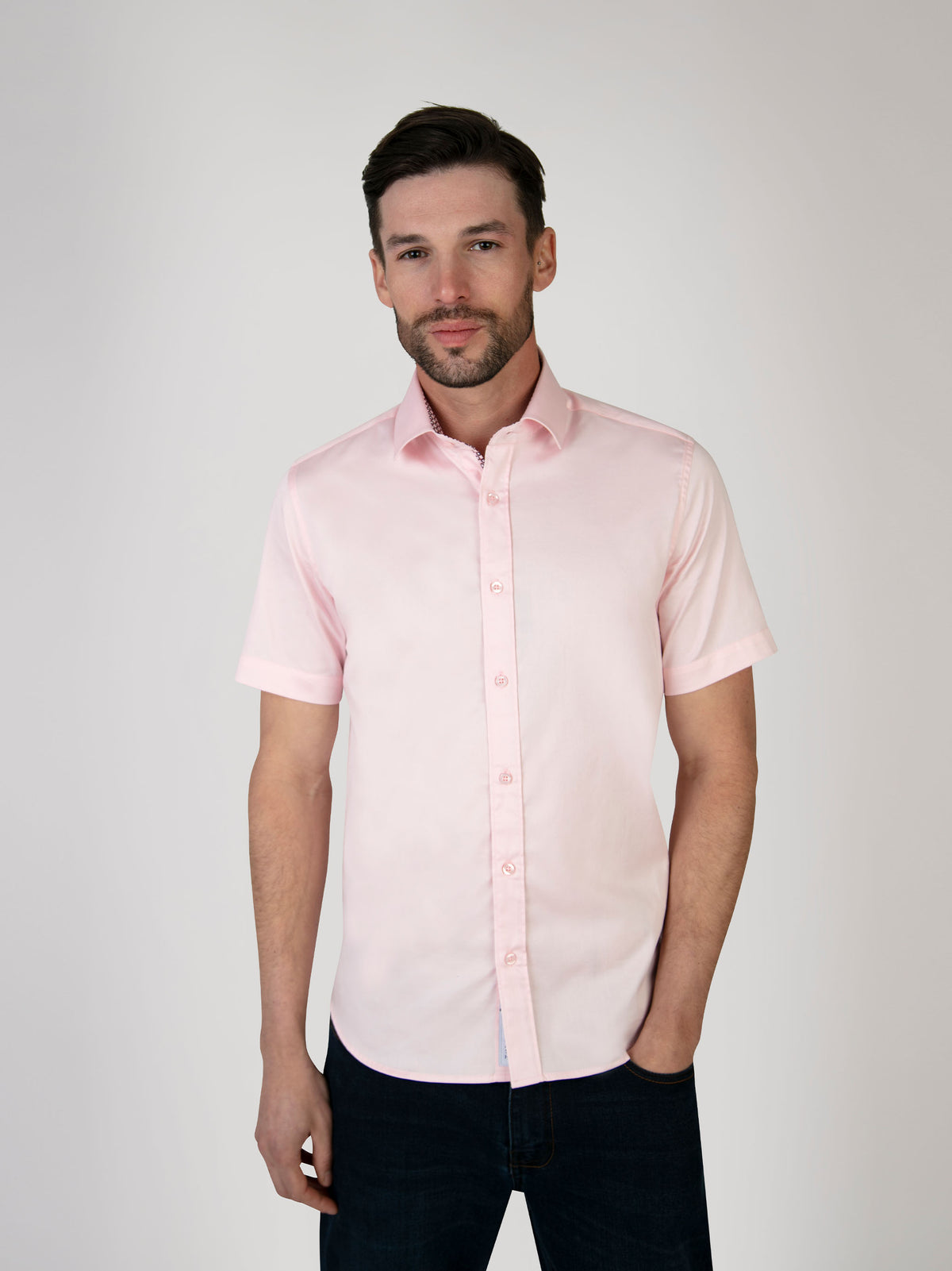 Rosewood Pink S/S Stretch Shirt