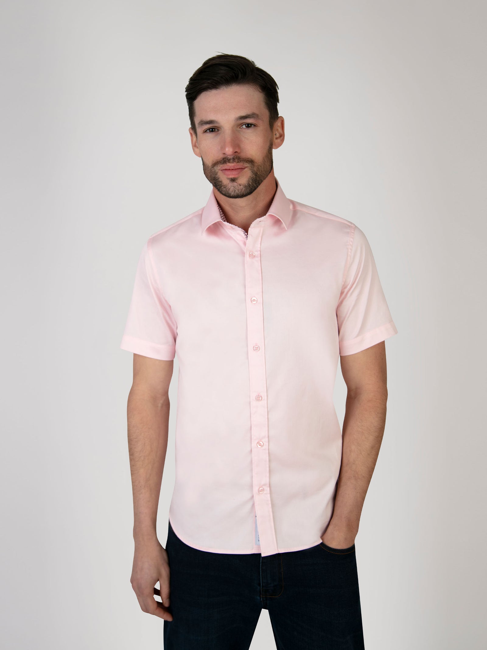 Rosewood Pink S/S Stretch Shirt