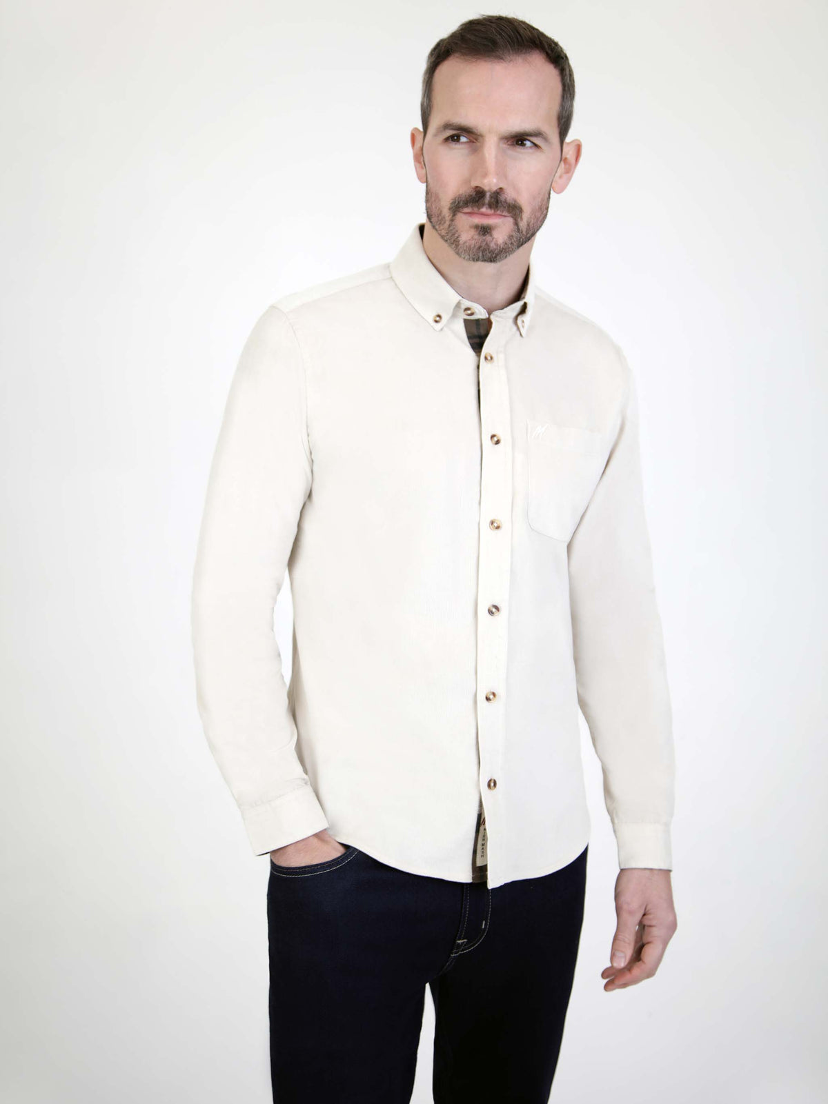 Sambucus Gardenia Cord Shirt