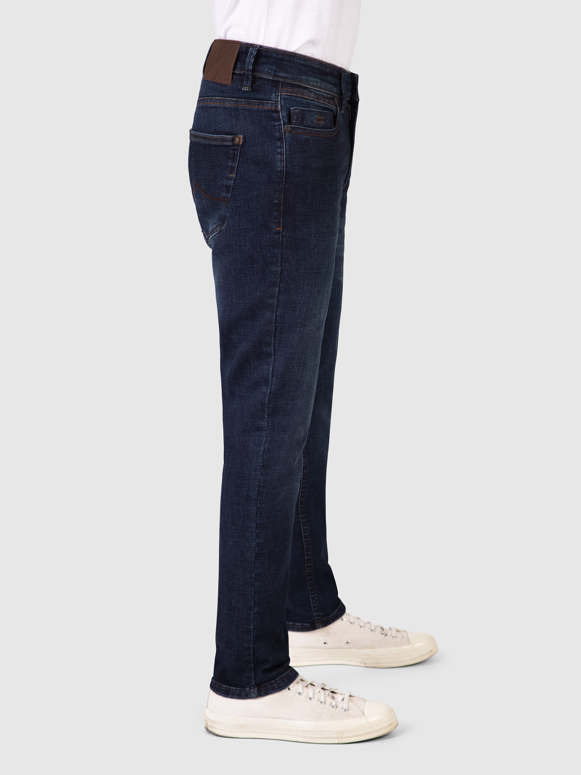 Slim Fit Mid Stretch Santana Dark Denim Jeans
