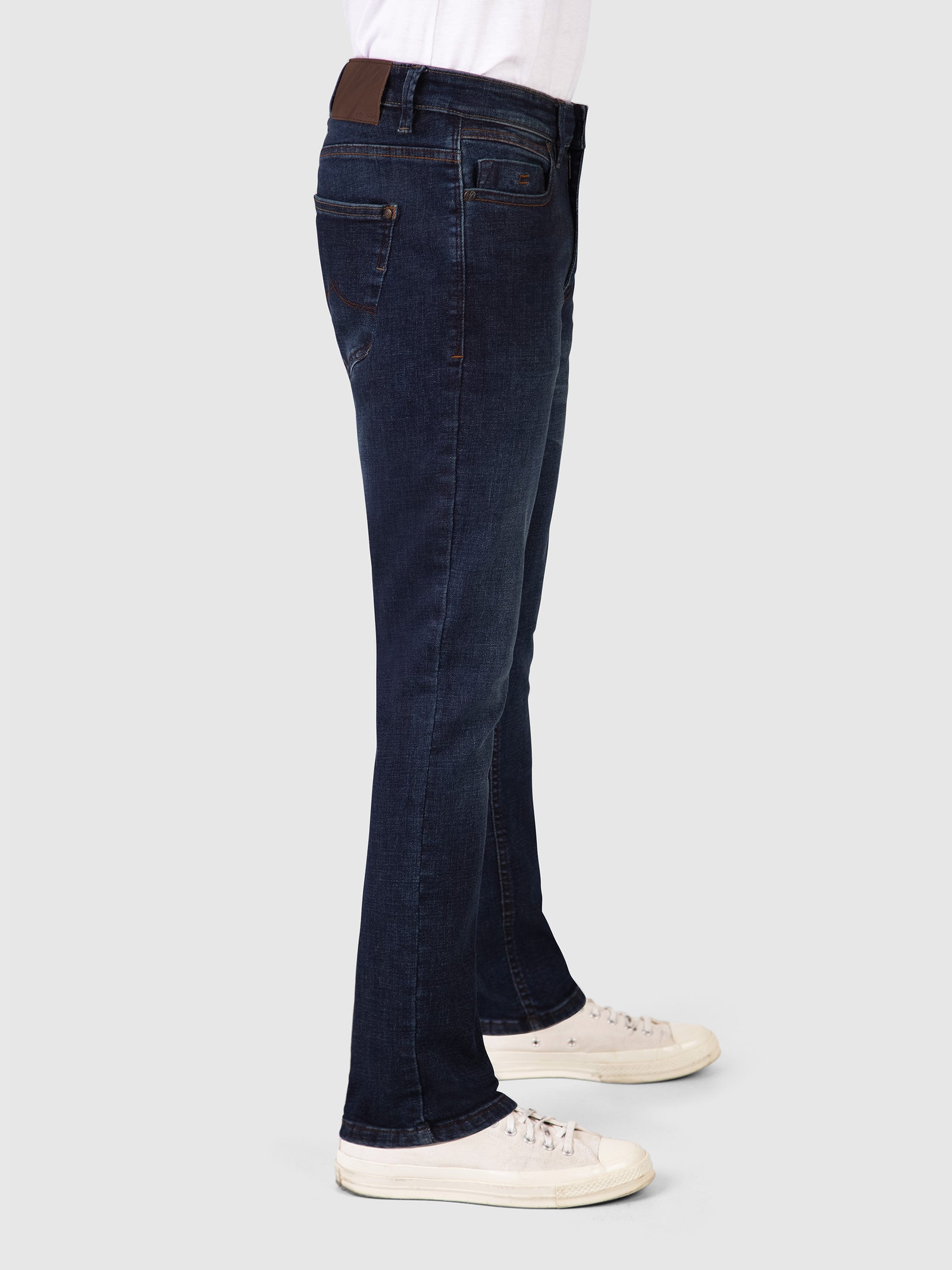 Bootcut (Flare) Fit Mid Stretch Santana Dark Denim Jeans