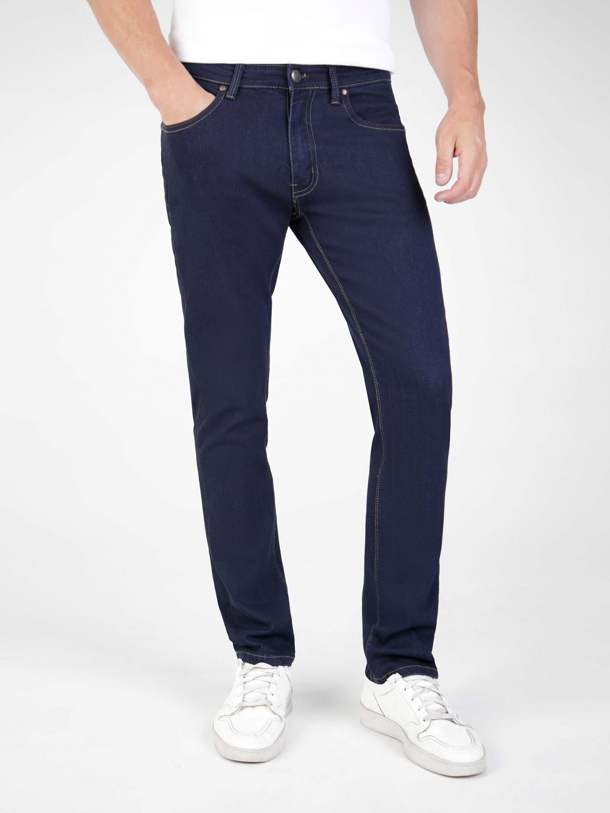 Slim Fit Mid Stretch Lot XX Shadow Raw Jeans