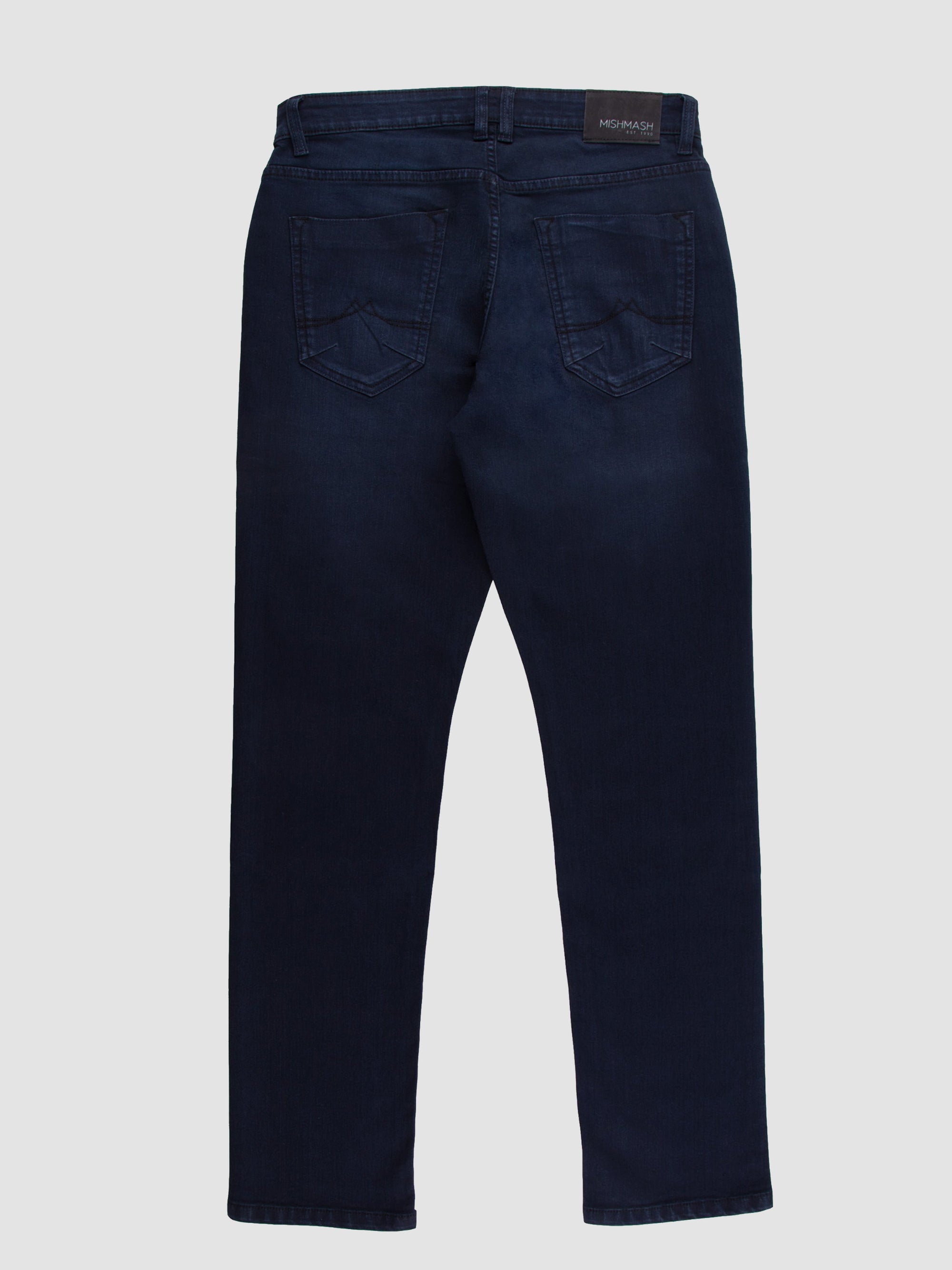 Tapered Fit Mid Stretch Skylark Navy Jeans
