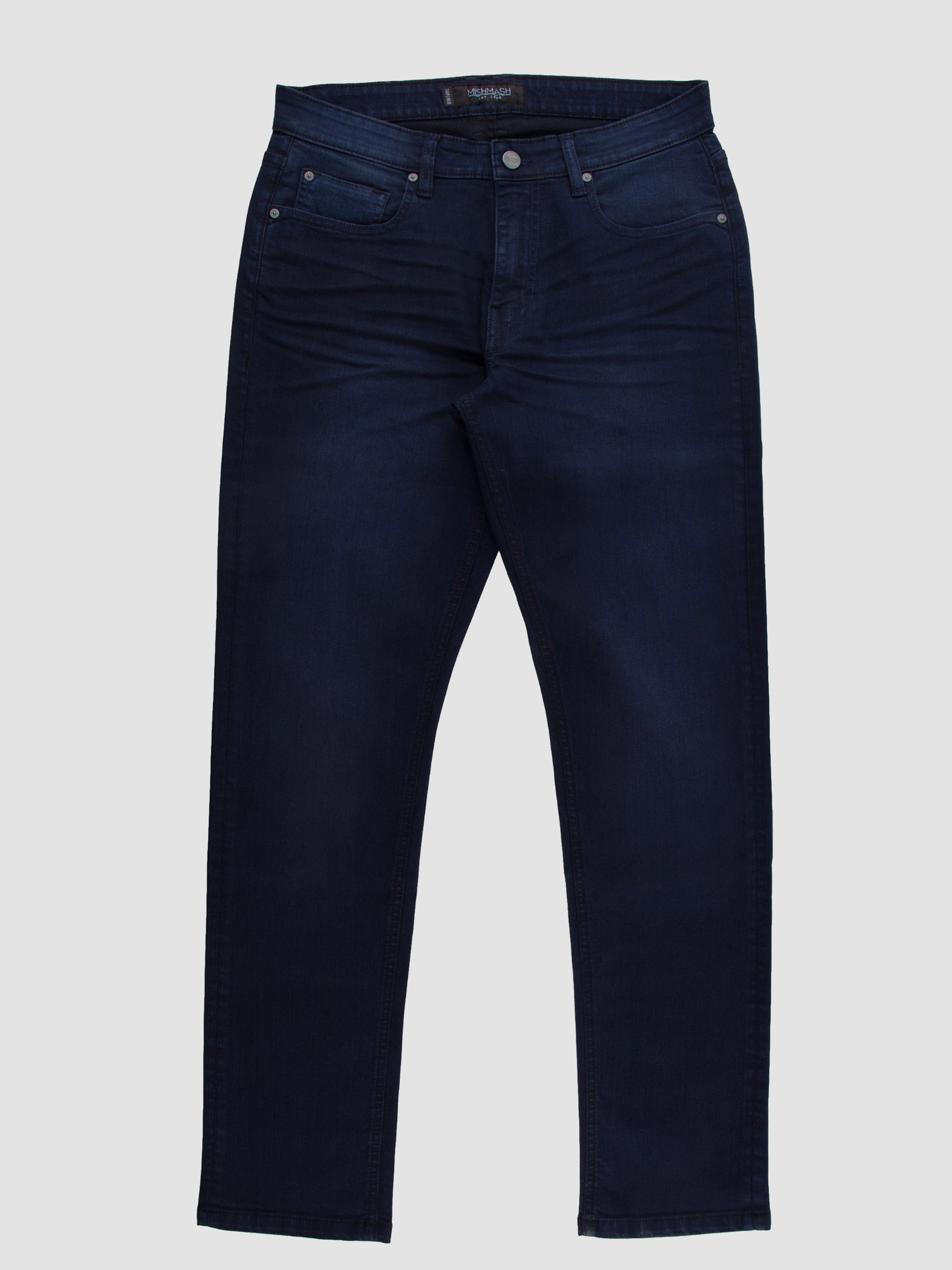 Tapered Fit Mid Stretch Skylark Navy Jeans