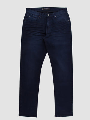 Tapered Fit Mid Stretch Skylark Navy Jeans