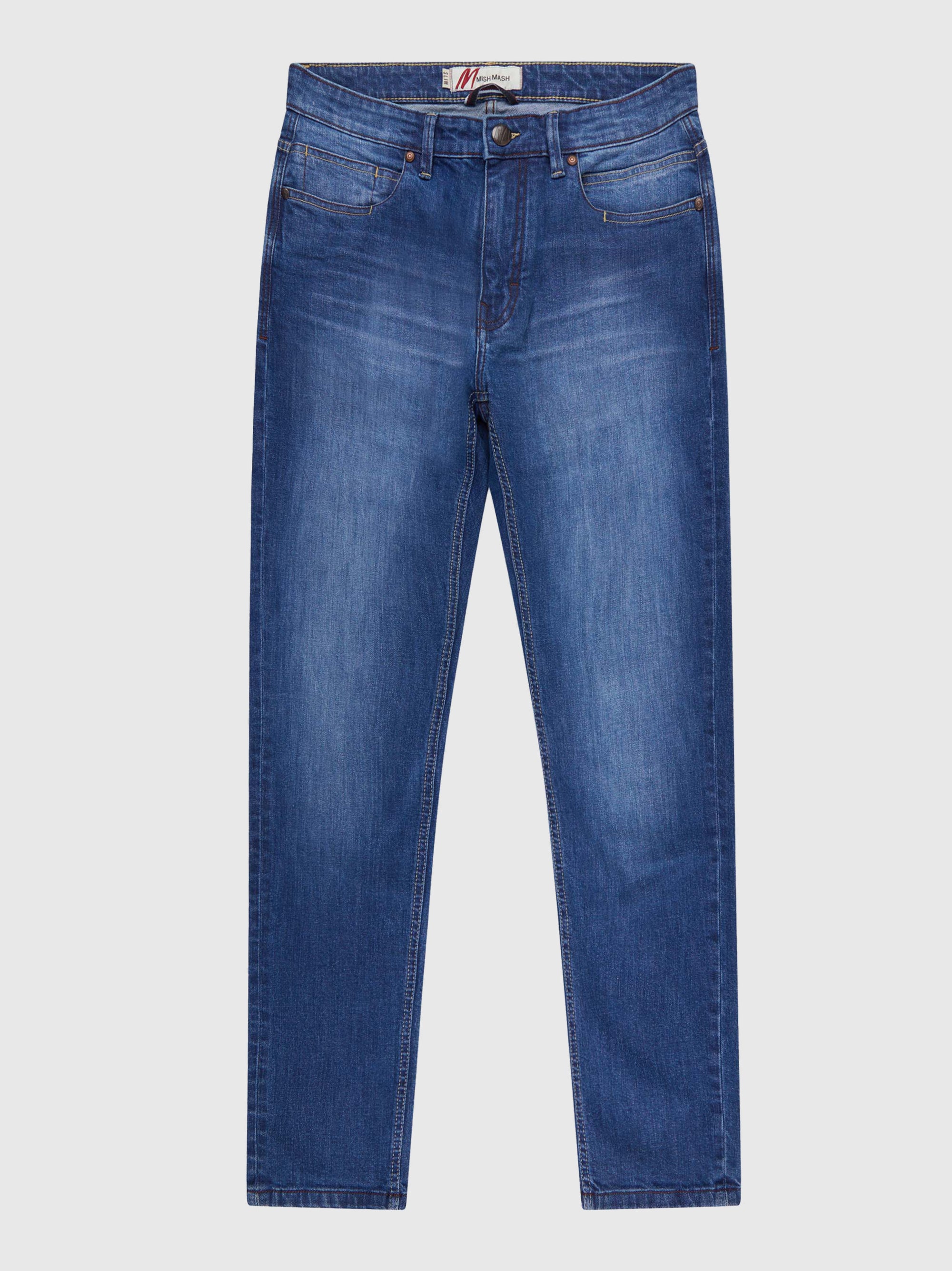 Slim Fit Mid Stretch Bradley Mid Denim Jeans