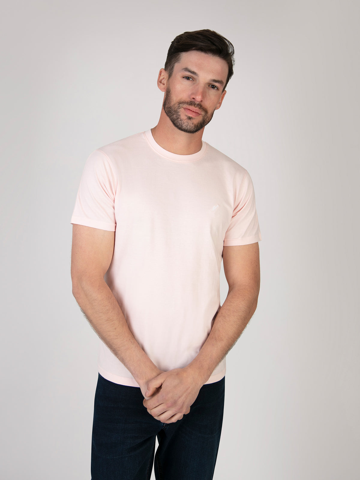 Regular Fit Adaman Soft Pink Classic T-Shirt