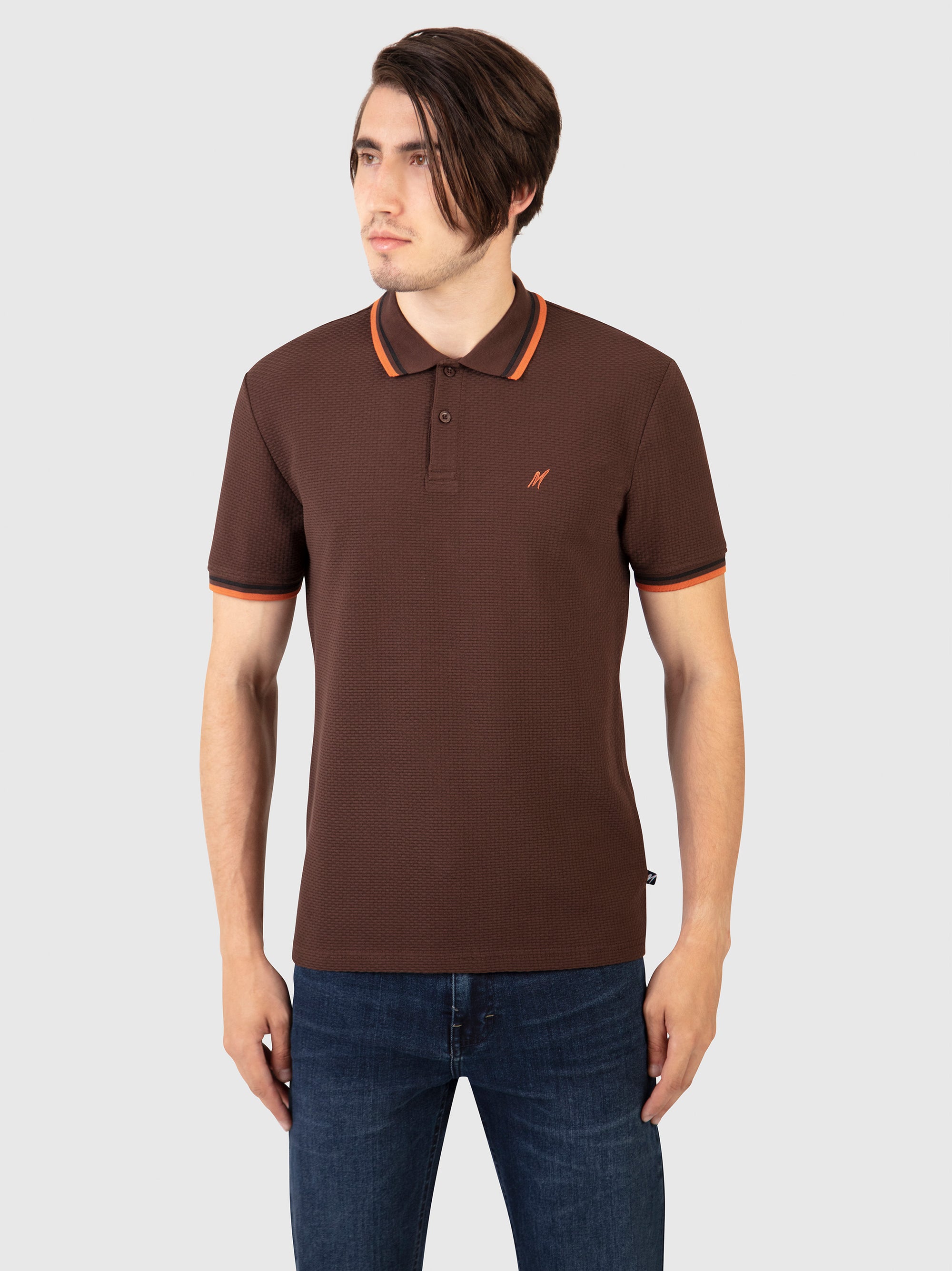 Regular Fit Stockholm Dark Oak Polo