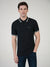 Regular Fit Textured Cotton Jersey Stockholm Ink Polo