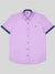 Regular Fit Summit Lilac Oxford Short Sleeve Shirt