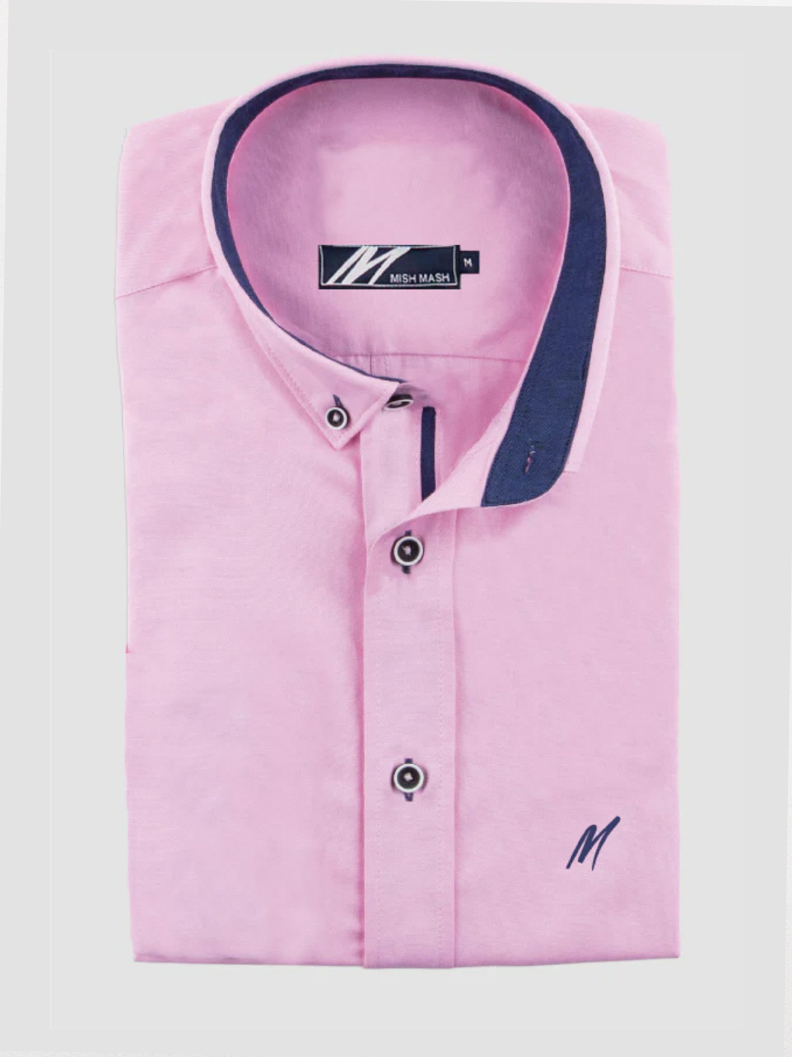 Regular Fit Summit Pink Oxford Short Sleeve Shirt