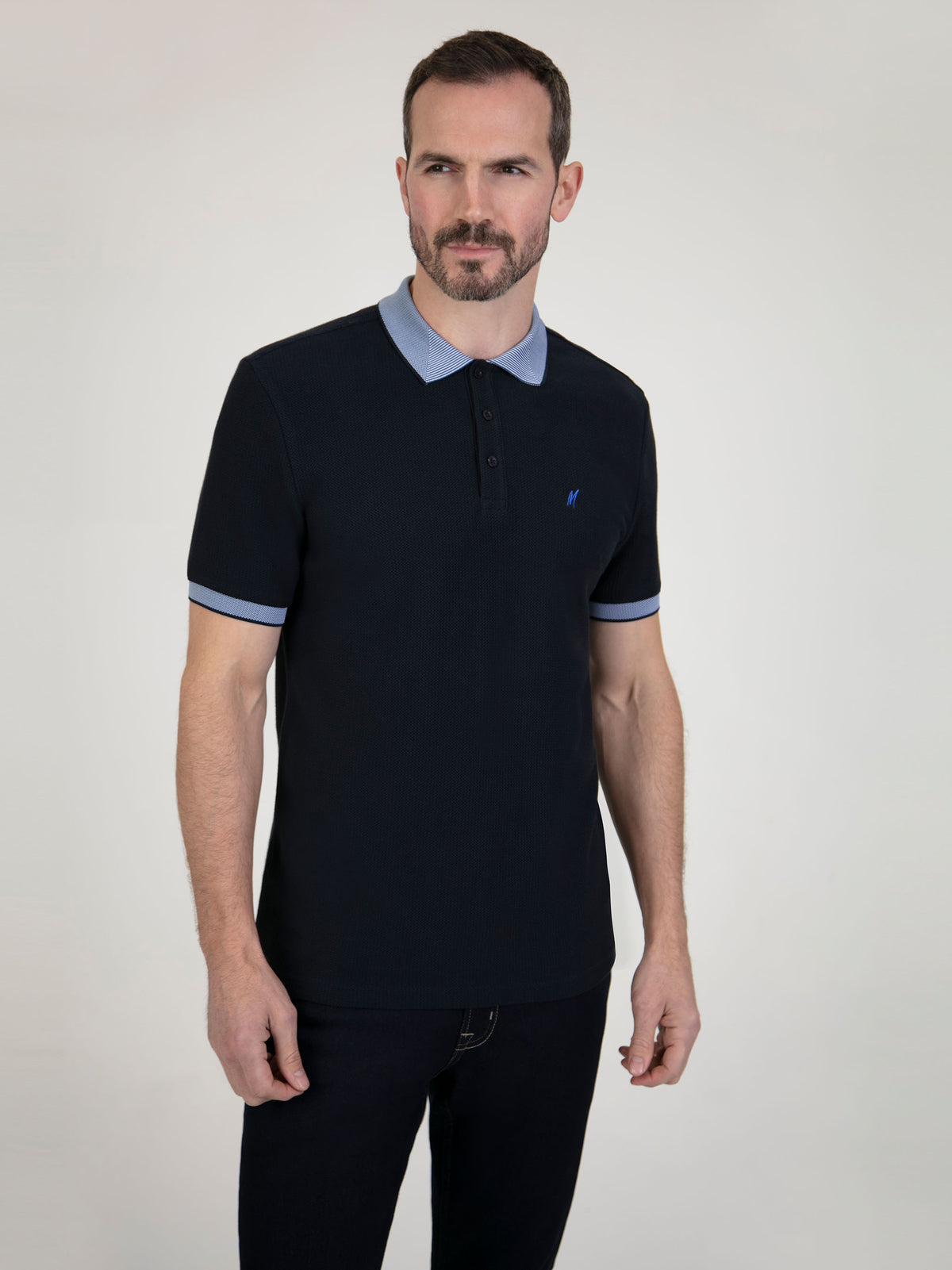 Taper Navy S/S Polo