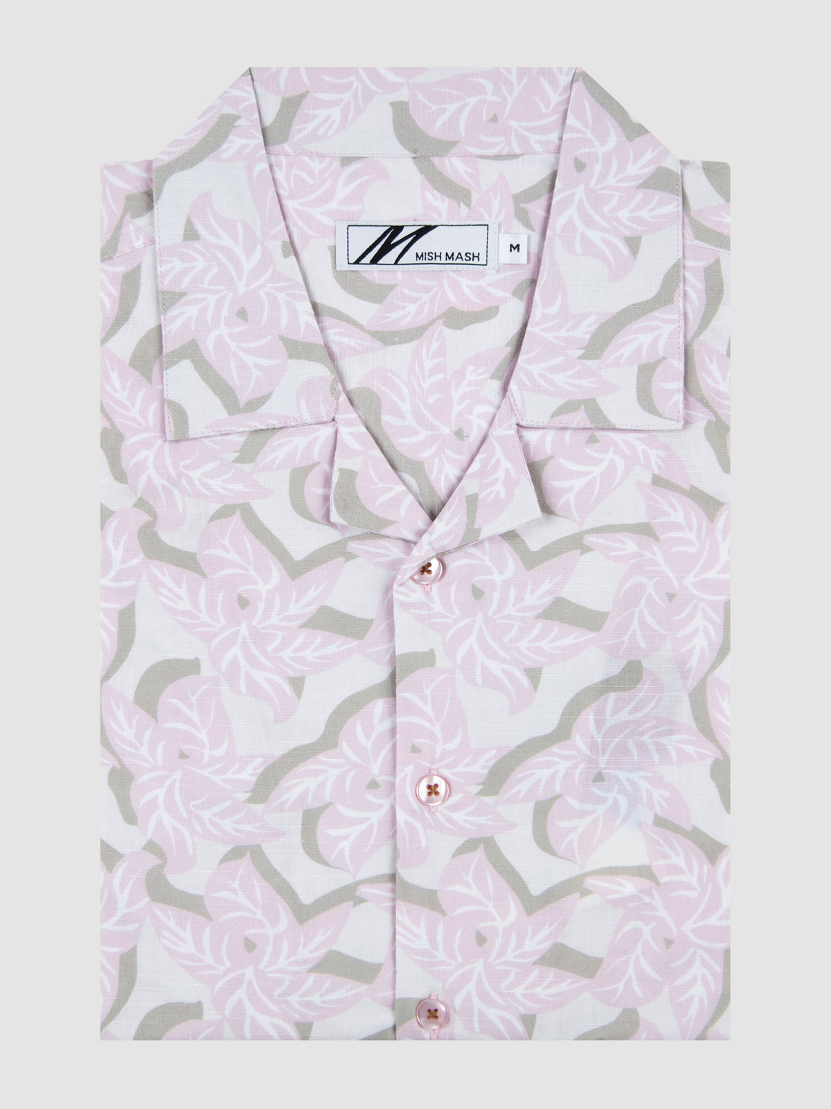 Tropical Gardenia & Pink Print S/S Shirt