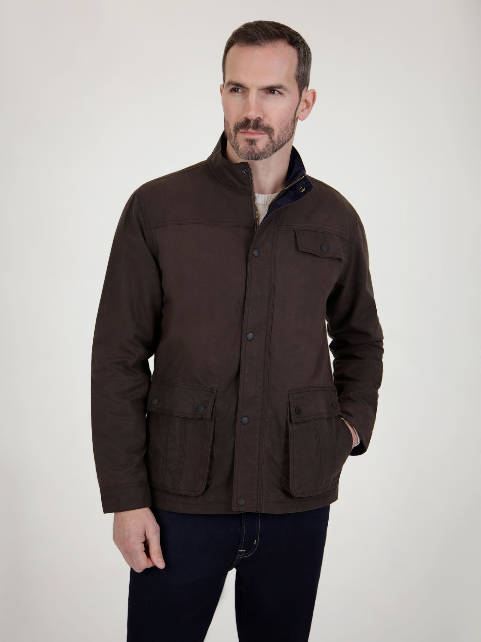 Utilis Brown Wax Jacket