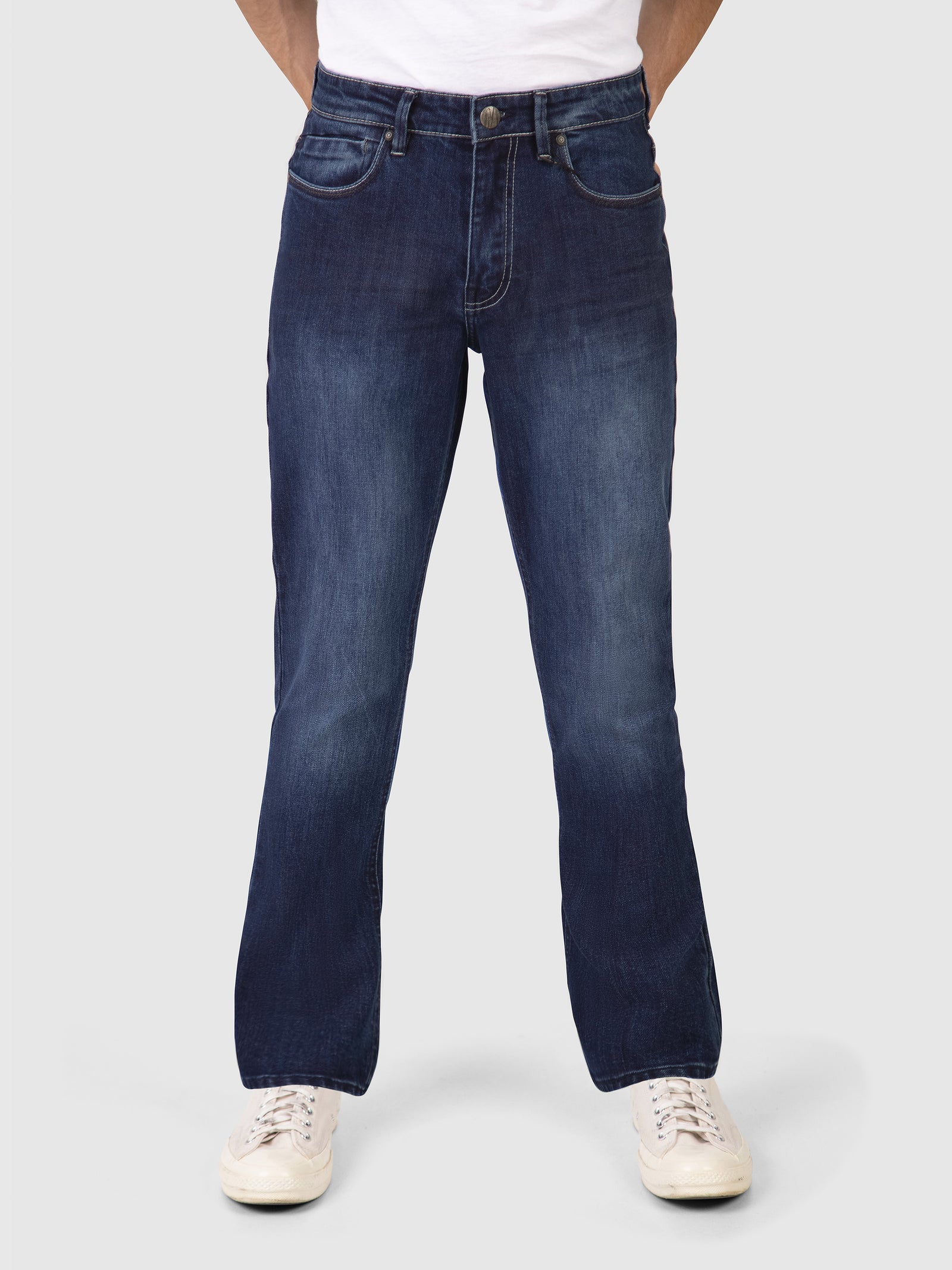 Bootcut (Flare) Fit Mid Stretch Vitara Mid Denim Jeans
