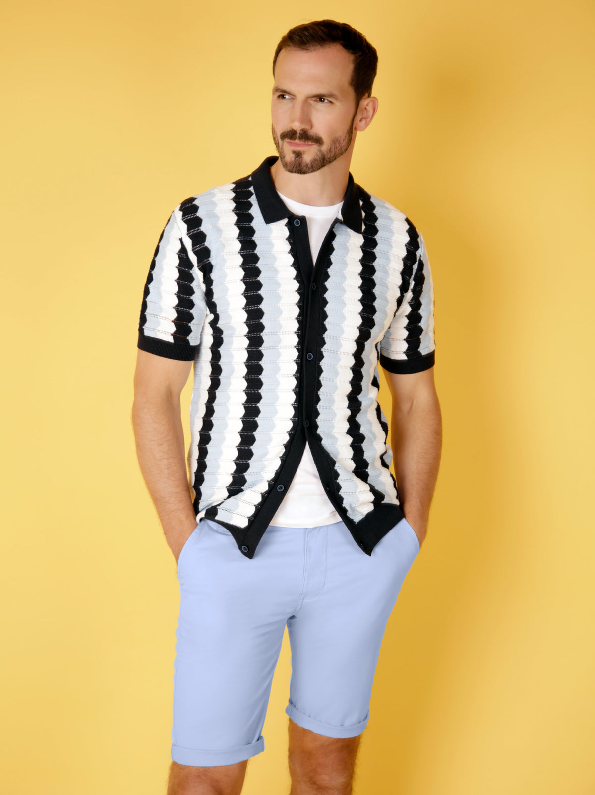 Mid Stretch Weymouth Sky Chino Shorts