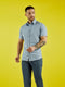 Regular Fit Roller Navy Casual Short Sleeve Shirt