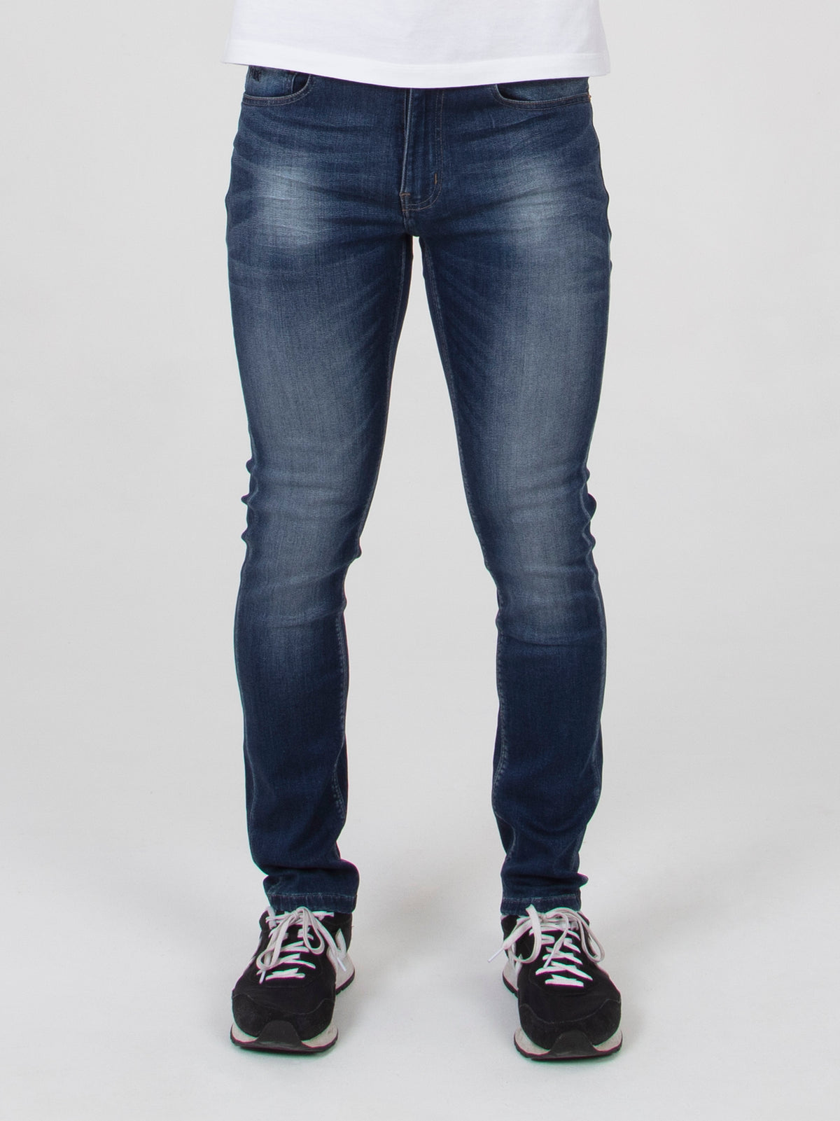 Very stretchy comfortable mens light mid wash skinny fit classic denim jean mish mash lot xx