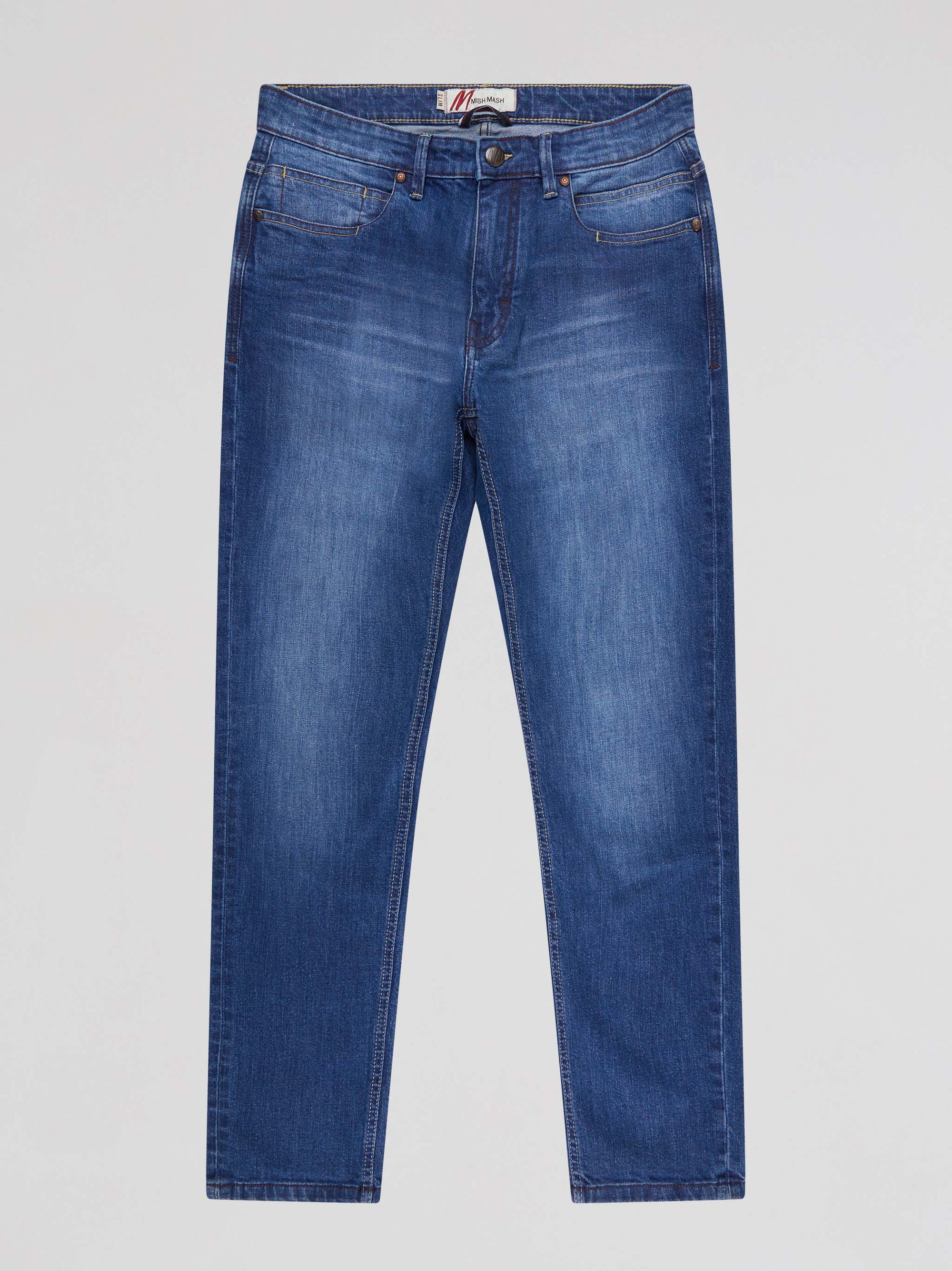 Slim Fit Mid Stretch Bradley Mid Denim Jeans