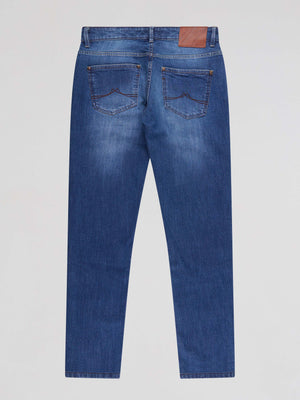 Bootcut Fit Mid Stretch Bradley Mid Denim Jeans