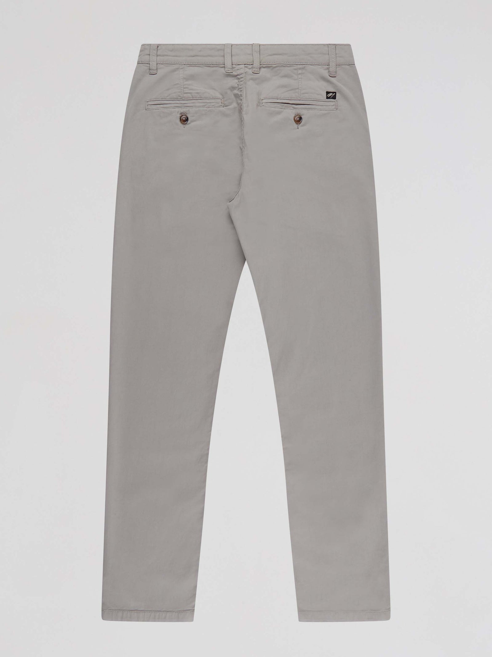 Tapered Fit Mid Stretch Casual Cotton Bromley Lt Grey Chino Trouser