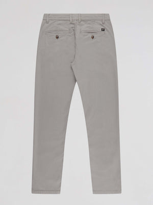 Slim Fit Mid Stretch Casual Cotton Bromley Lt Grey Chino Trouser