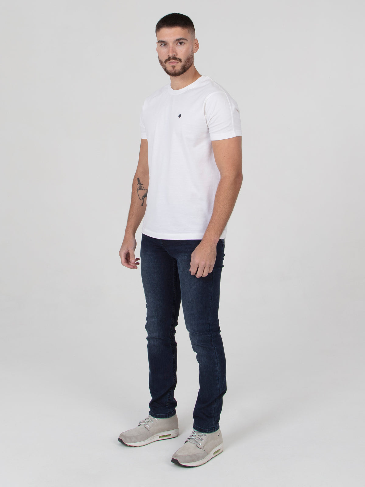 Stretch mens navy resin coated slim fit denim jean mish mash lot xx