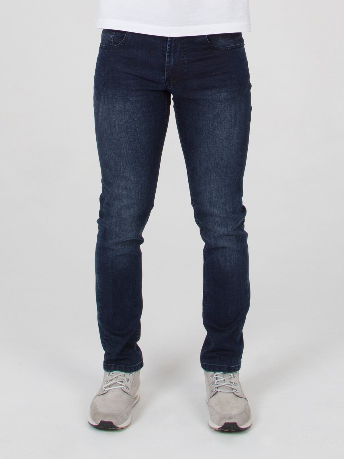 Stretch mens navy resin coated slim fit denim jean mish mash lot xx