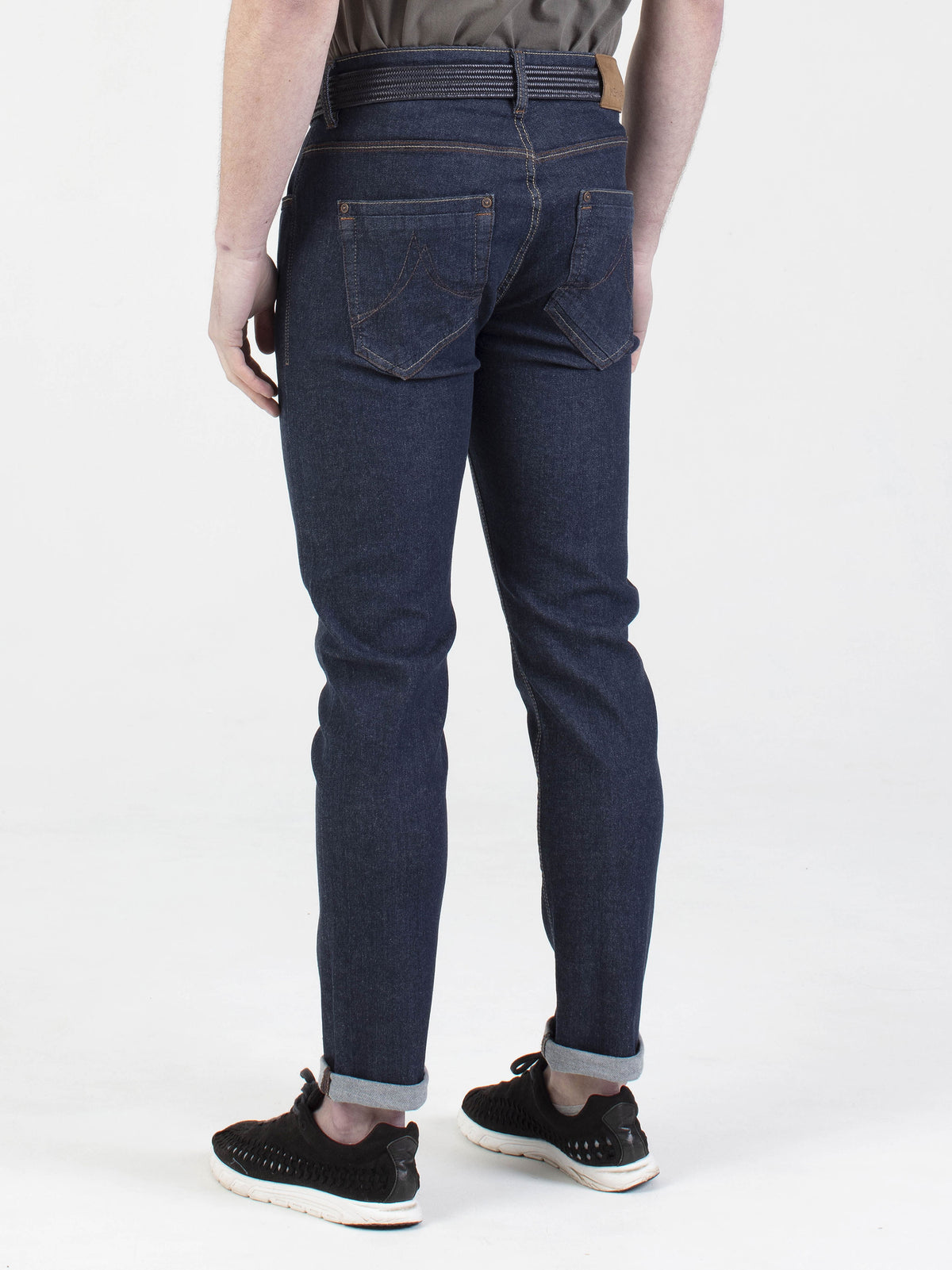 Stretch mens raw classic look slim fit denim jean mish mash