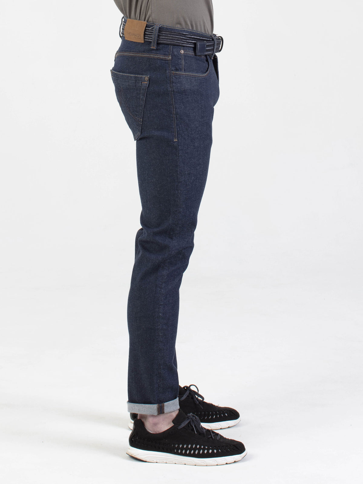 Stretch mens raw classic look slim fit denim jean mish mash