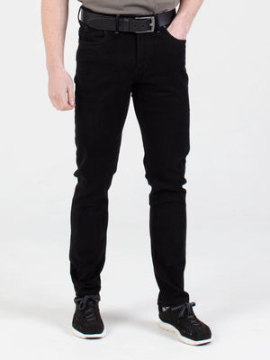 Stretch mens brushed black slim fit denim jean mish mash