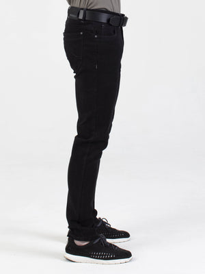 Stretch mens brushed black slim fit denim jean mish mash