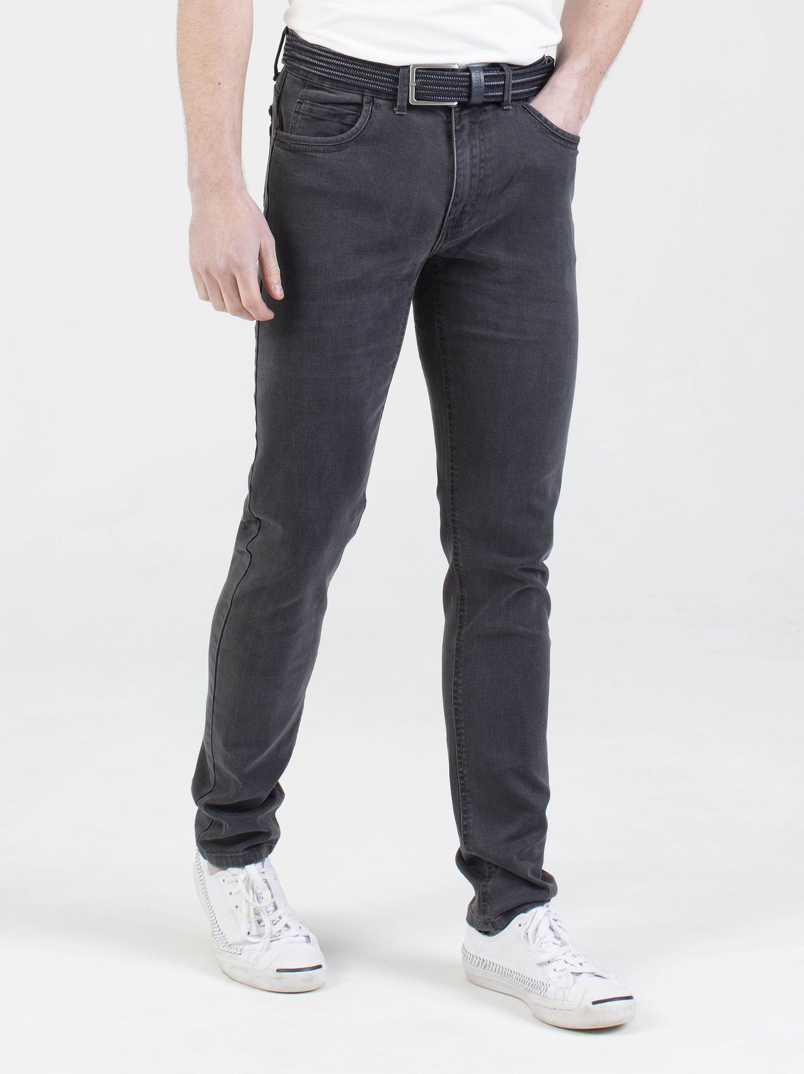 Stretch mens brushed grey slim fit denim jean mish mash