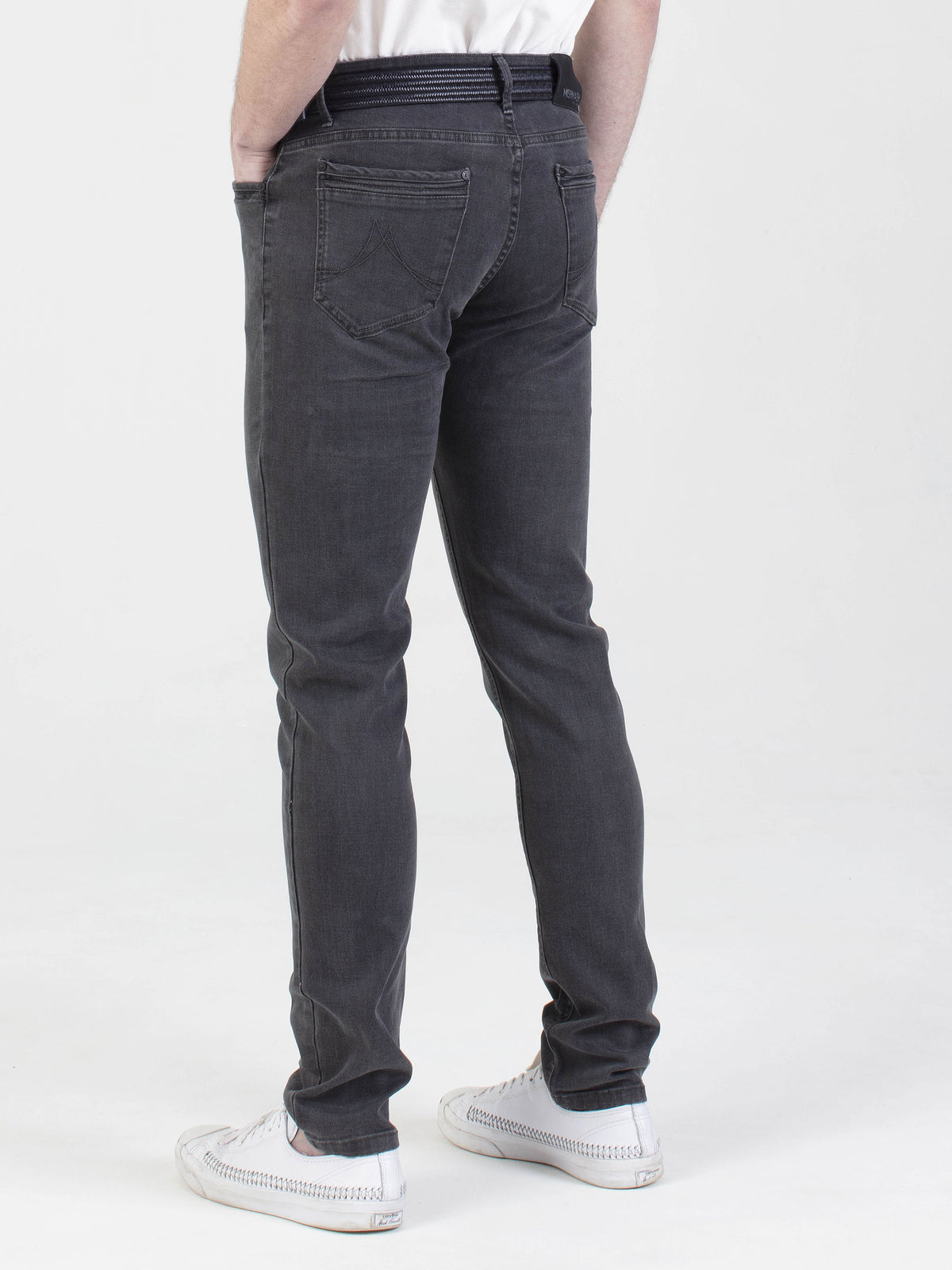 Stretch mens brushed grey slim fit denim jean mish mash