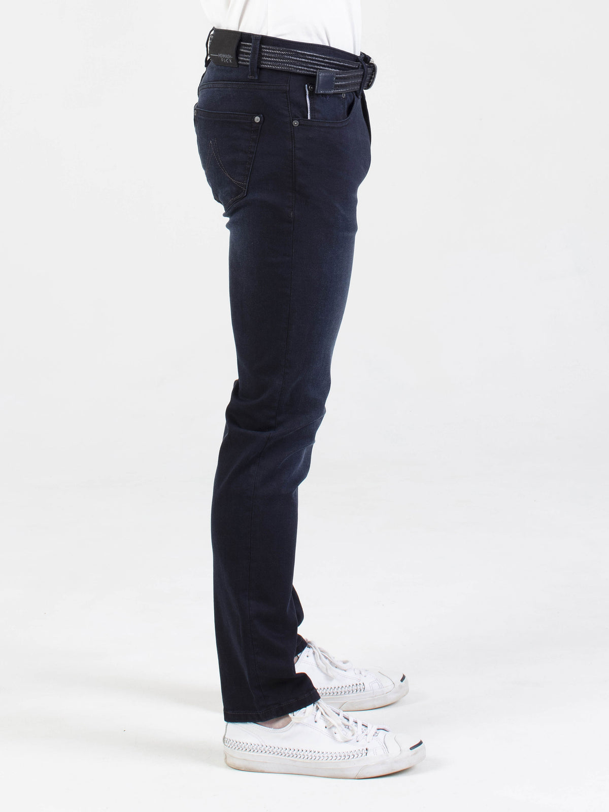 Hyper flex very stretchy comfortable mens washed blue black look slim fit classic denim jean mish mash
