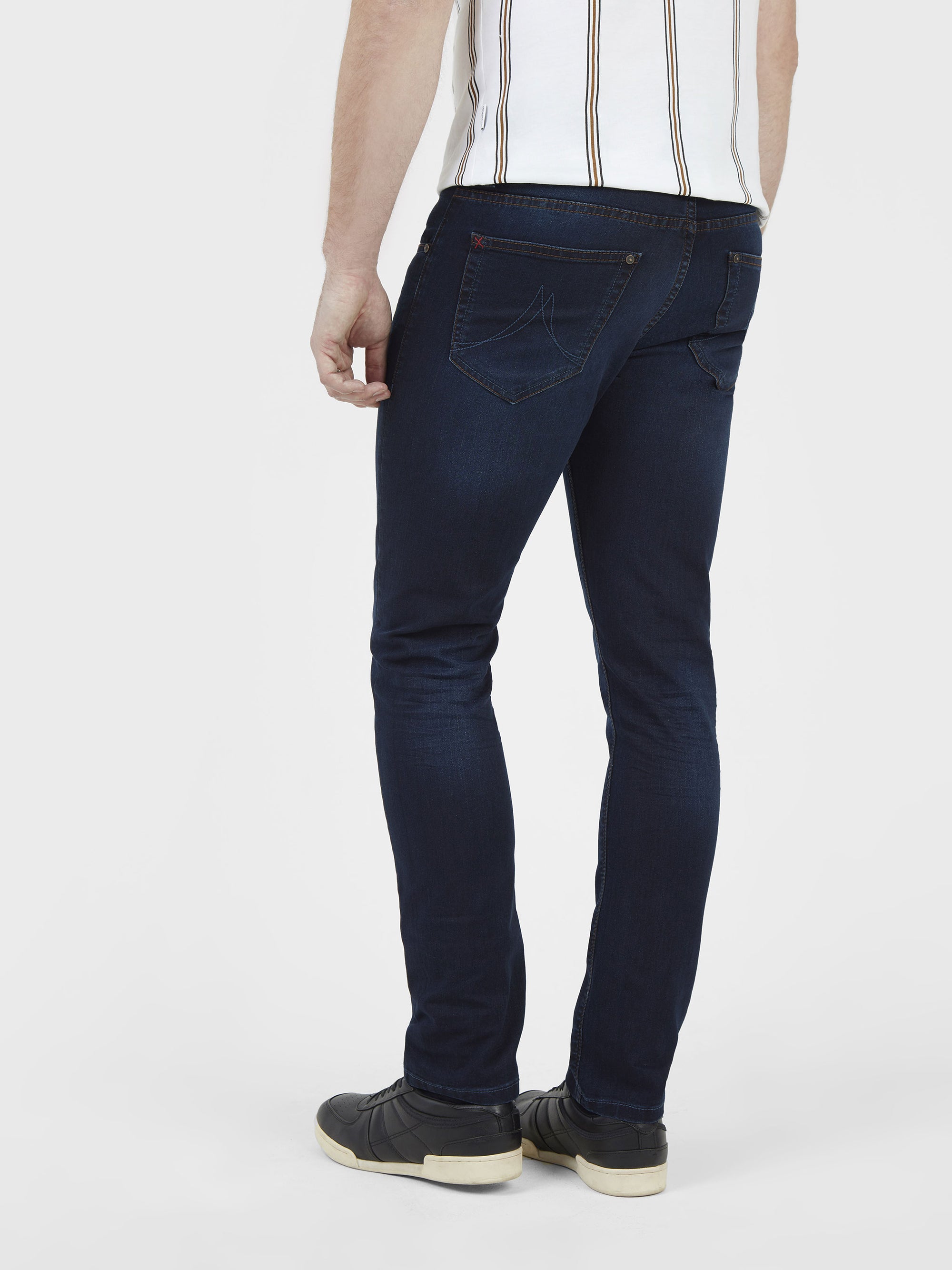 Stretch mens essential classic blue black dark wash  slim fit denim jean mish mash lot xx