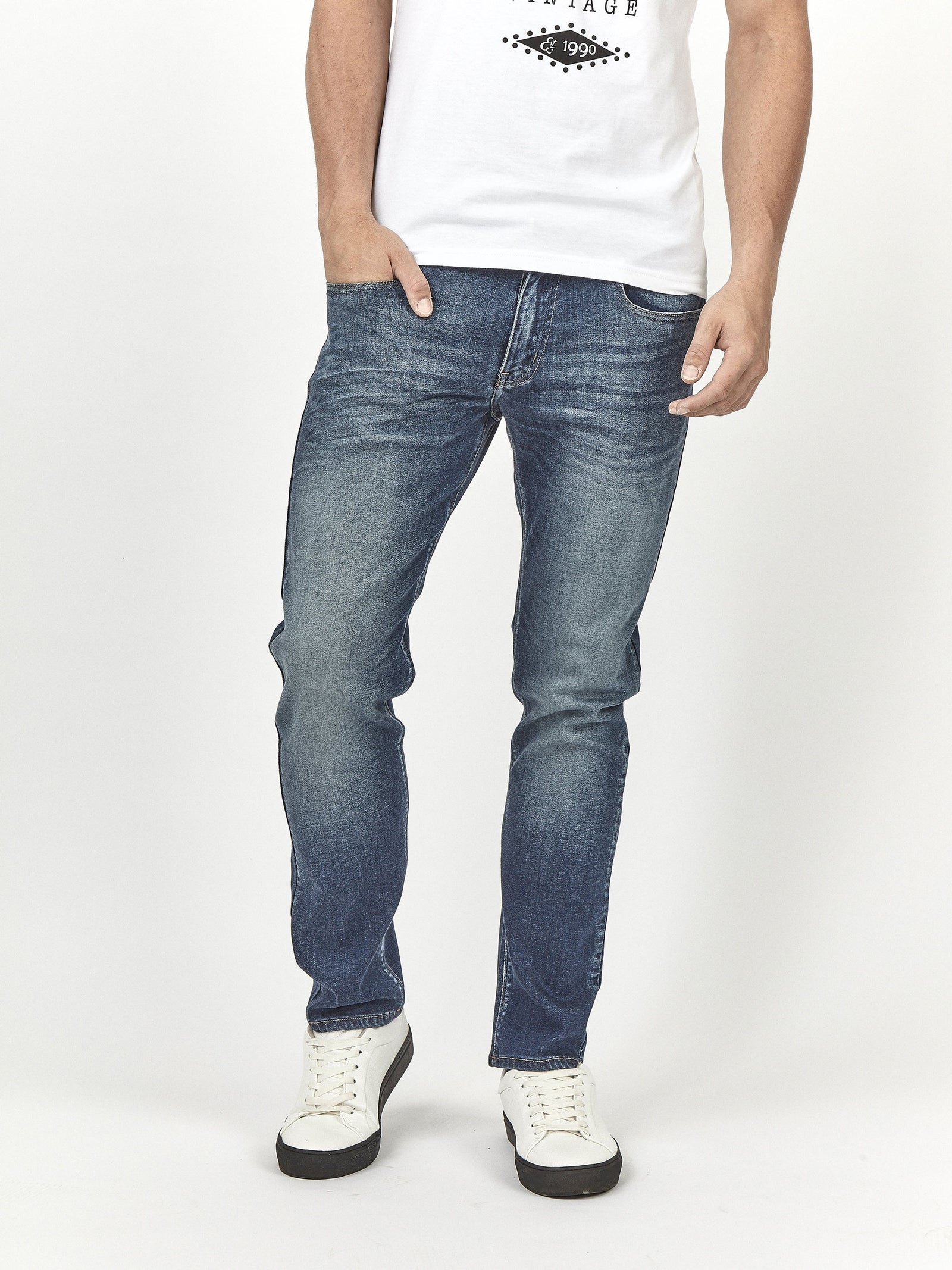 Extra stretchy comfortable mens light blue wash slim fit denim jean mish mash lot xx