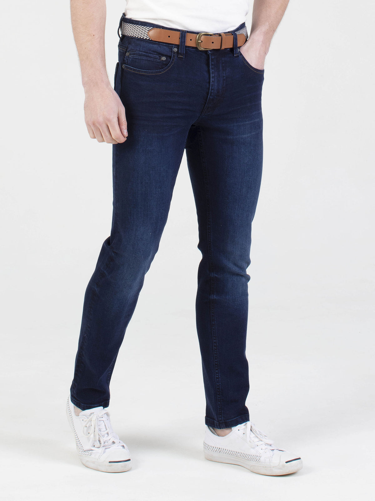 Stretch mens blue blue wash slim fit denim jean mish mash