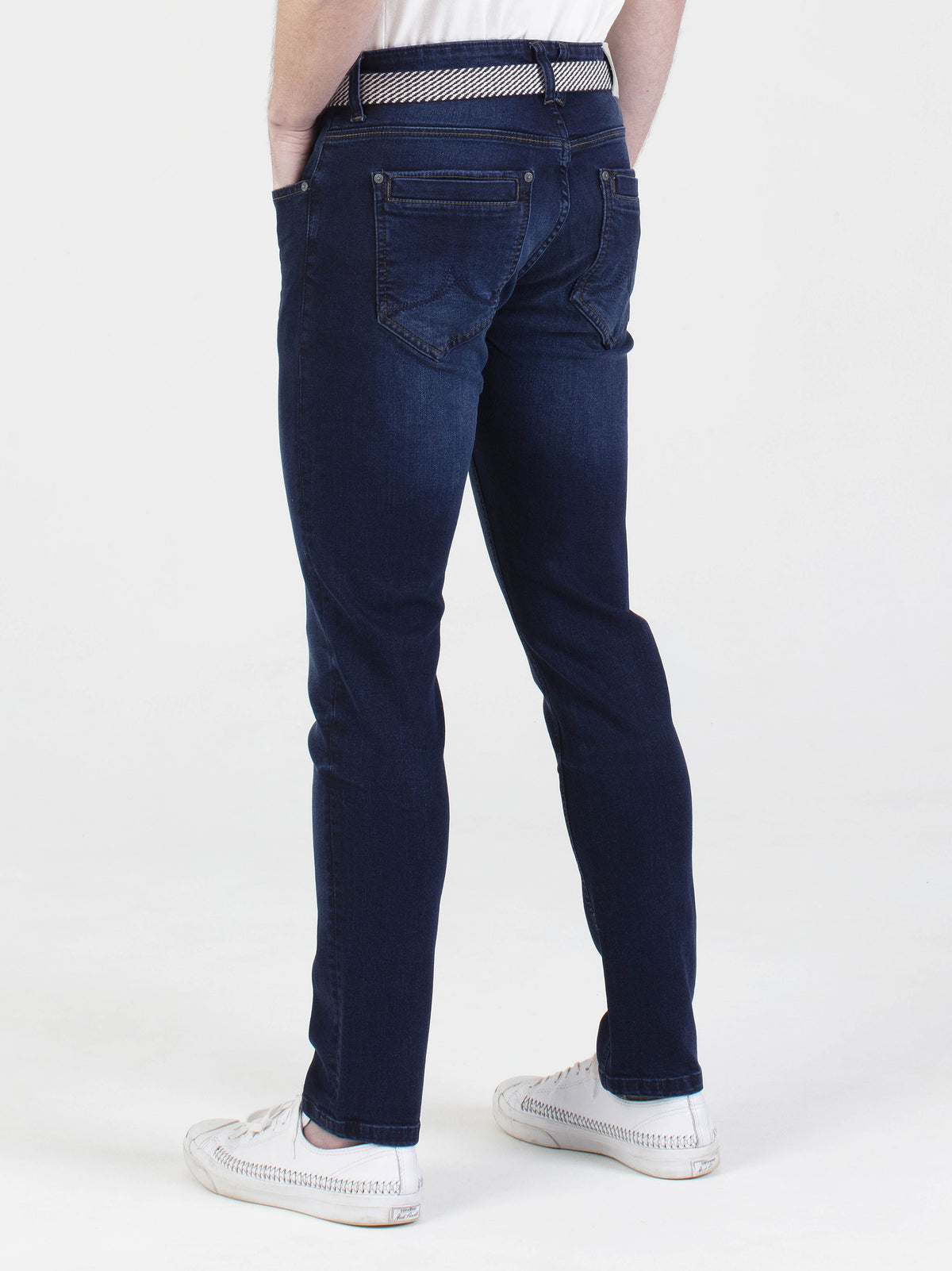 Stretch mens blue blue wash slim fit denim jean mish mash