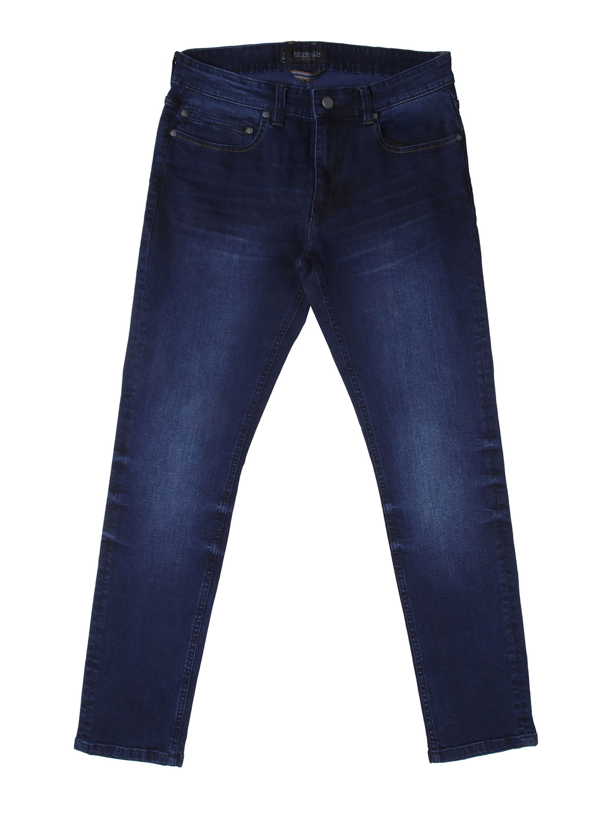 Stretch mens blue blue wash slim fit denim jean mish mash