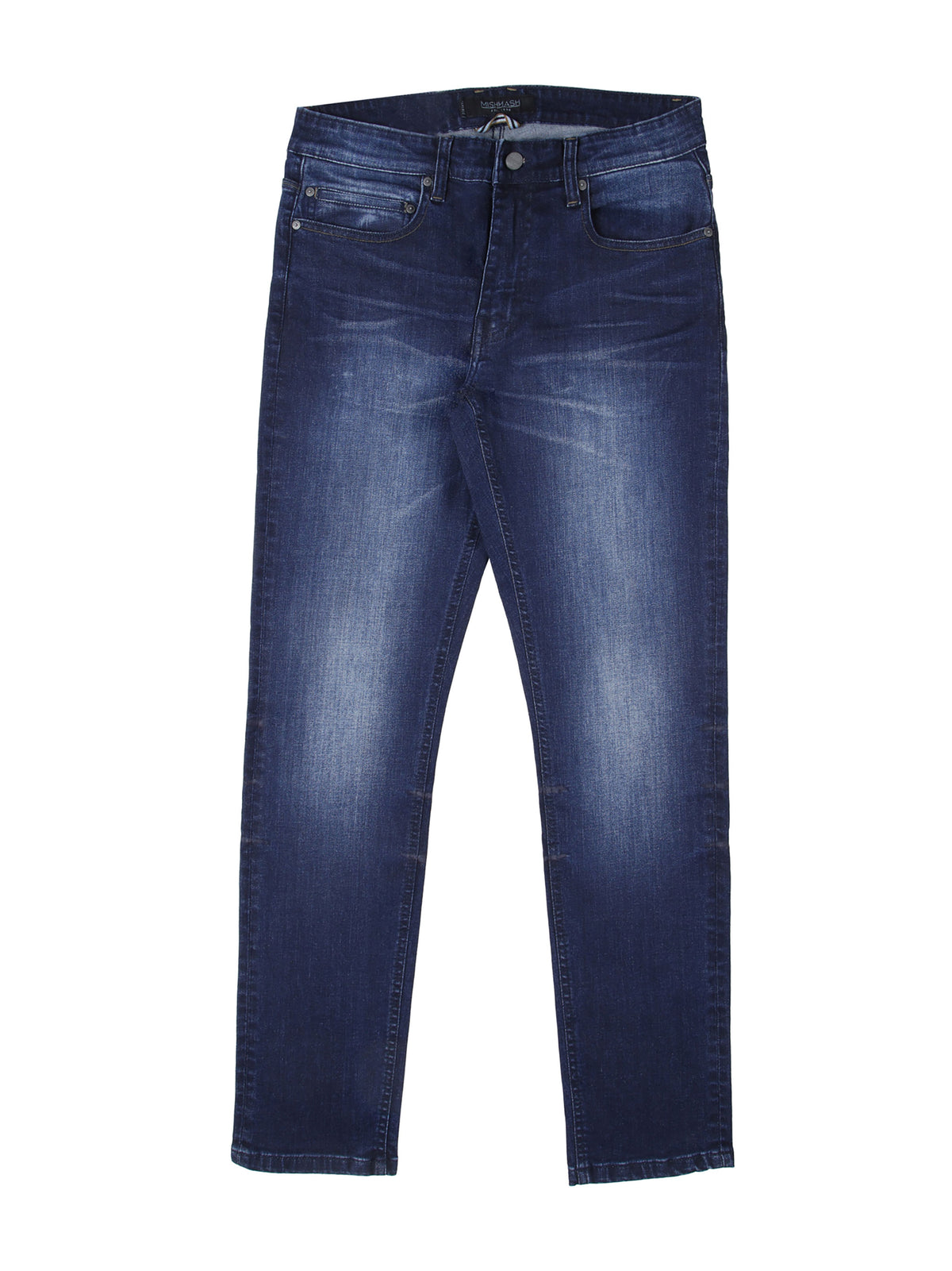 Stretch mens dark wash slim fit denim jean mish mash